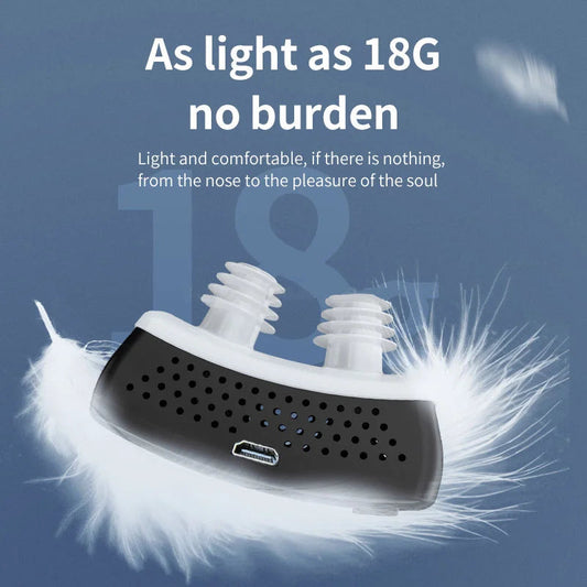 EMS Pulse Stop Snore Portable Comfortable Sleep Well Stop Snore Health Care Sleep Apnea Aid USB Smart Anti Snoring Device  Dream Tech Sleep