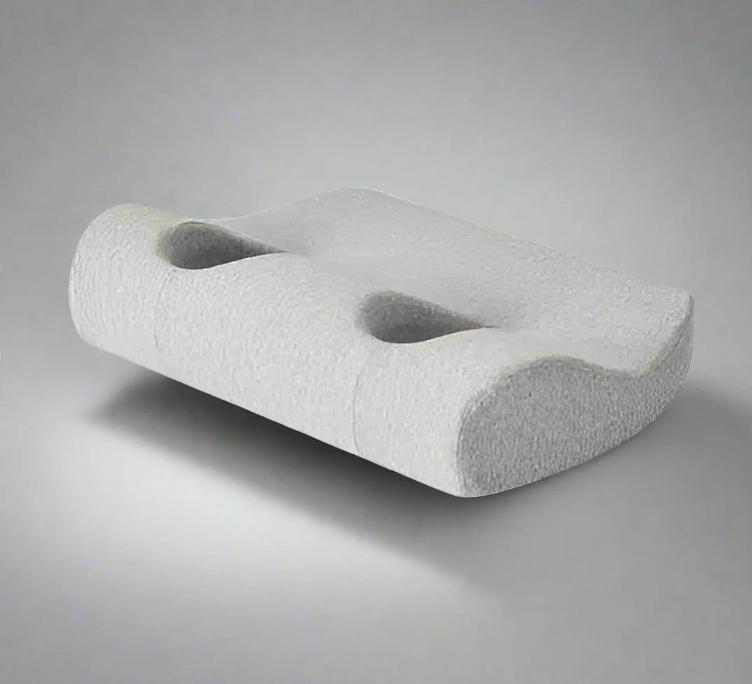Noise-proof Headset Hole Pillow Memory Foam Pillow Release Ears Pain Pillow with Hole for Side Sleeper  Dream Tech Sleep