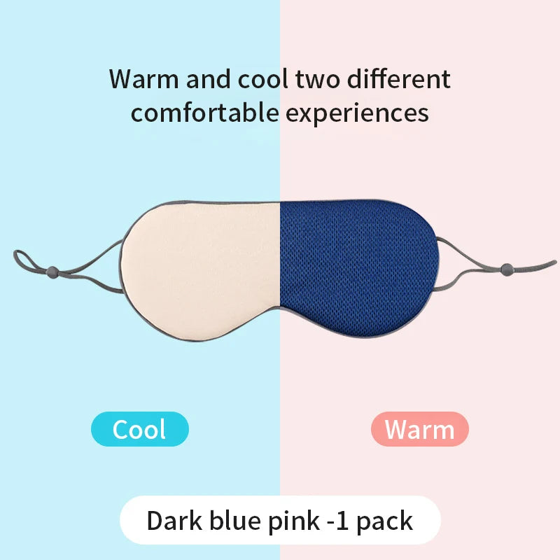 Korean Style Ice Silk Sleep Mask Warm & Cool