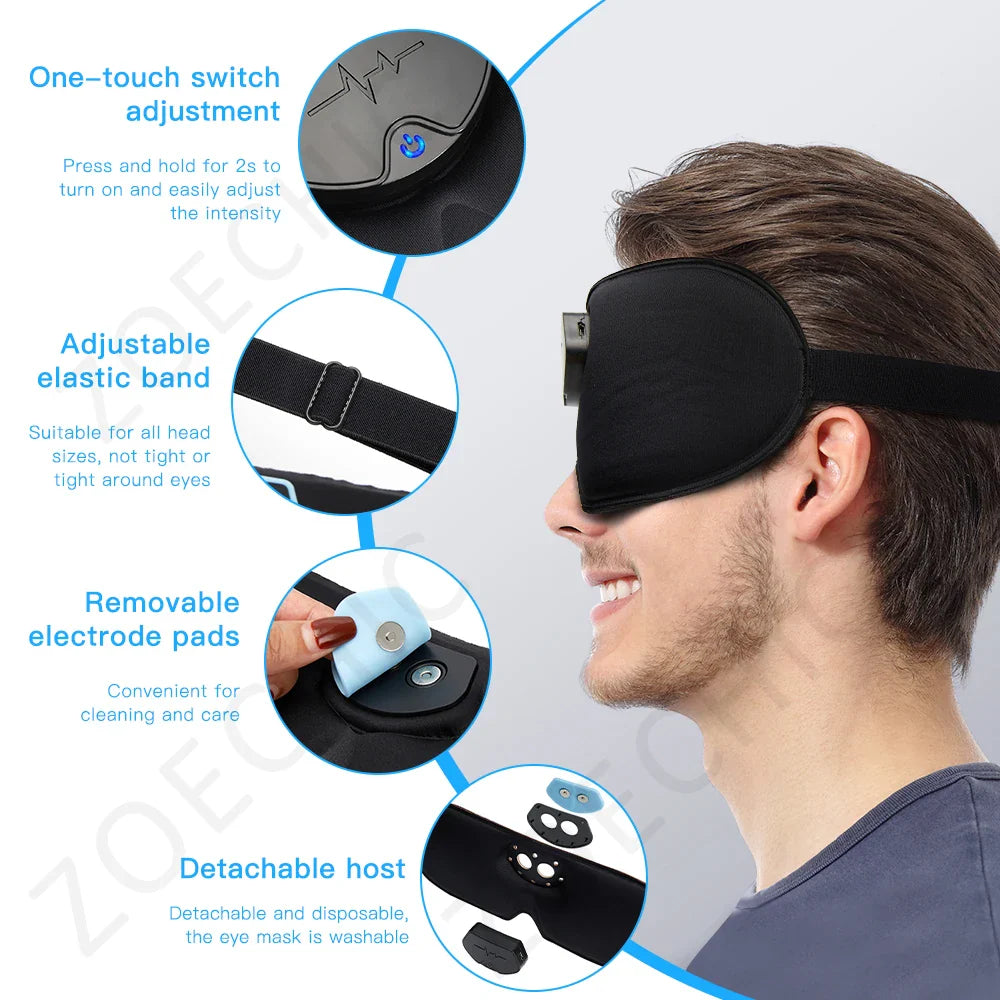 Smart EMS Head Massager & Sleep Mask - Migraine Relief & Sleep Aid Device  Dream Tech Sleep