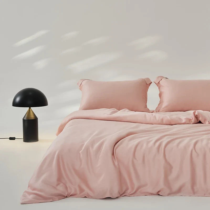 Organic Bamboo Summer Bedding Set | Luxury Bed Sheets Queen, King Size  Dream Tech Sleep