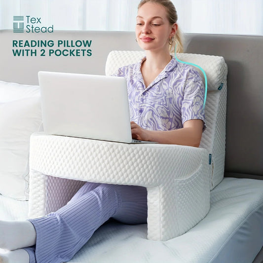 gaming armrest pillow, memory foam reading pillow, oversized support cushion, removable washable cover,,long session support,  My Store