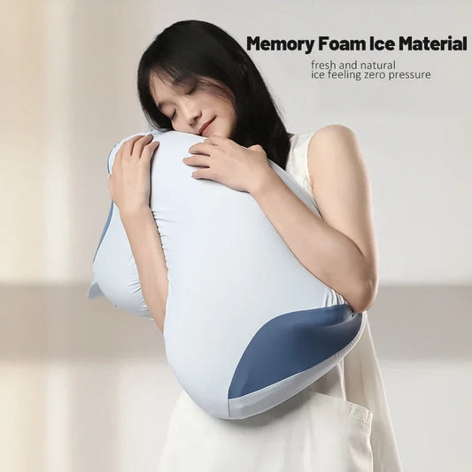 Cervical Pillow for Neck Pain Relief Hollow Design Odorless Memory Foam Pillows with Cooling Case Adjustable Orthopedic Bed  Dream Tech Sleep