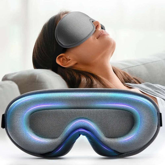 3D Memory Foam Sleep Mask | Soft Silk Eye Cover  Dream Tech Sleep