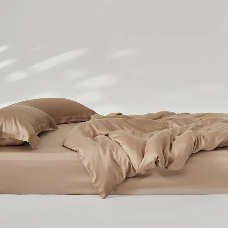 Organic Bamboo Summer Bedding Set | Luxury Bed Sheets Queen, King Size  Dream Tech Sleep