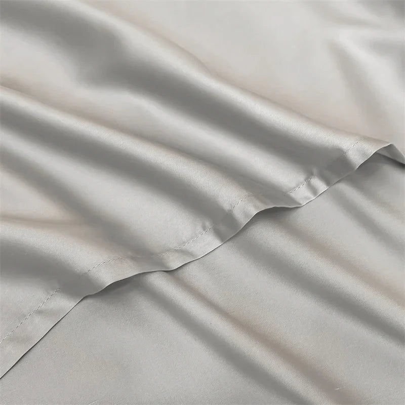 Organic Bamboo Bedding Set | Luxury Cooling Fitted & Flat Sheets, Silky Soft Pillowcase  Dream Tech Sleep