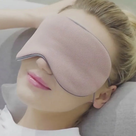 Korean Style Ice Silk Dual-Use Travel Eye Mask - Light Blocking  Dream Tech Sleep