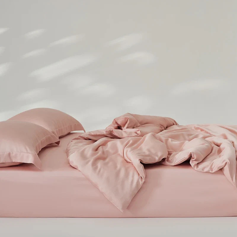 Organic Bamboo Summer Bedding Set | Luxury Bed Sheets Queen, King Size  Dream Tech Sleep
