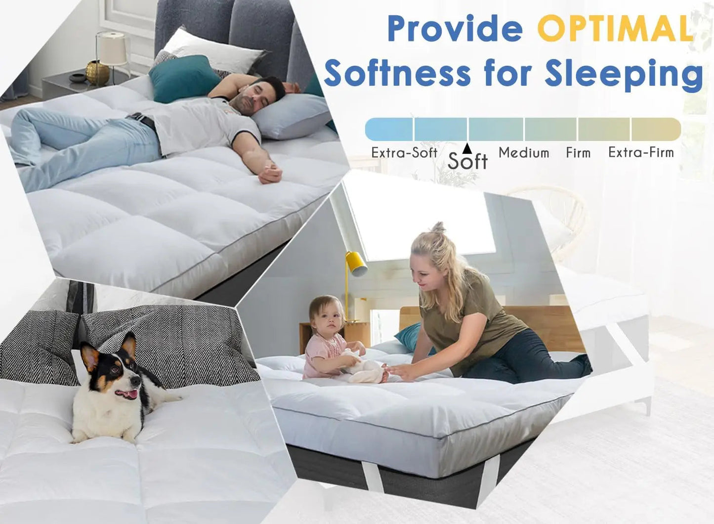 Cooling Pillow Top Mattress Topper  My Store