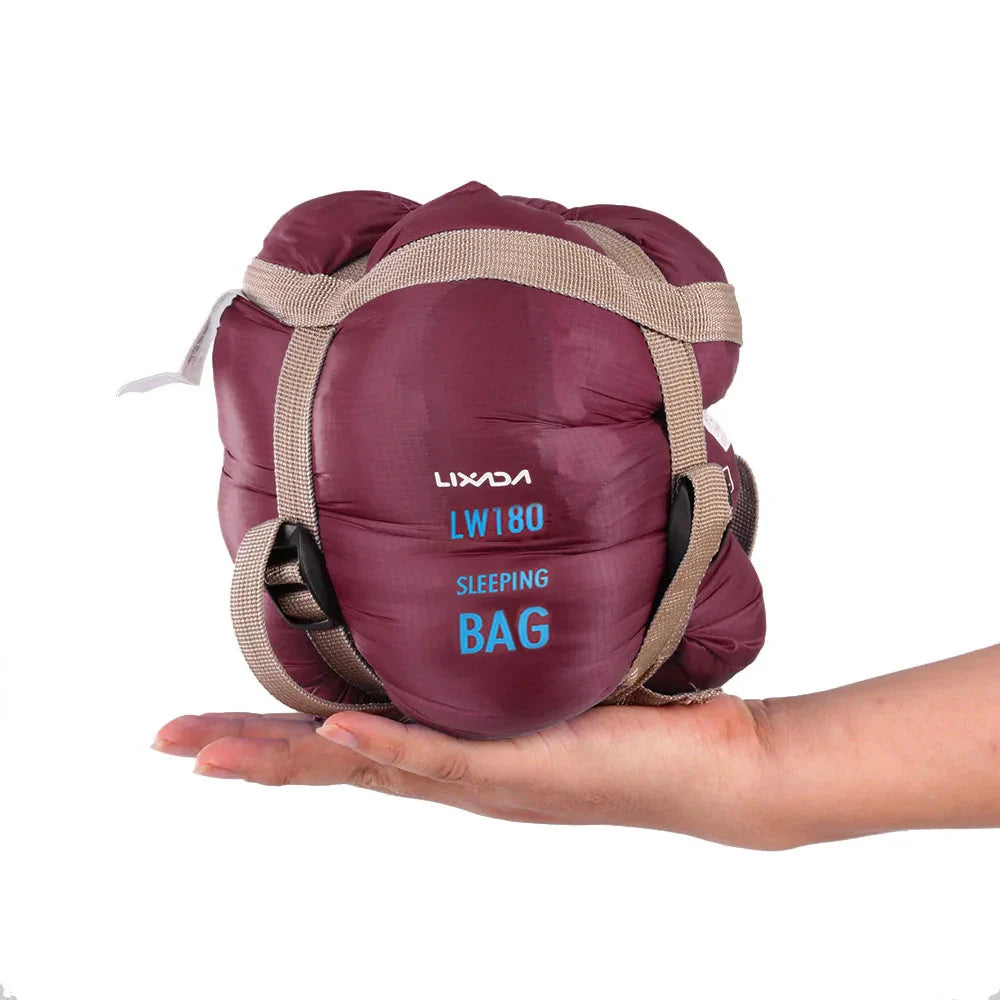 LIXADA 190*75cm Envelope Sleeping Bag Adult Camping Outdoor Mini Walking beach Sleeping Bags Ultralight Travel Bag Spring Autumn  Dream Tech Sleep