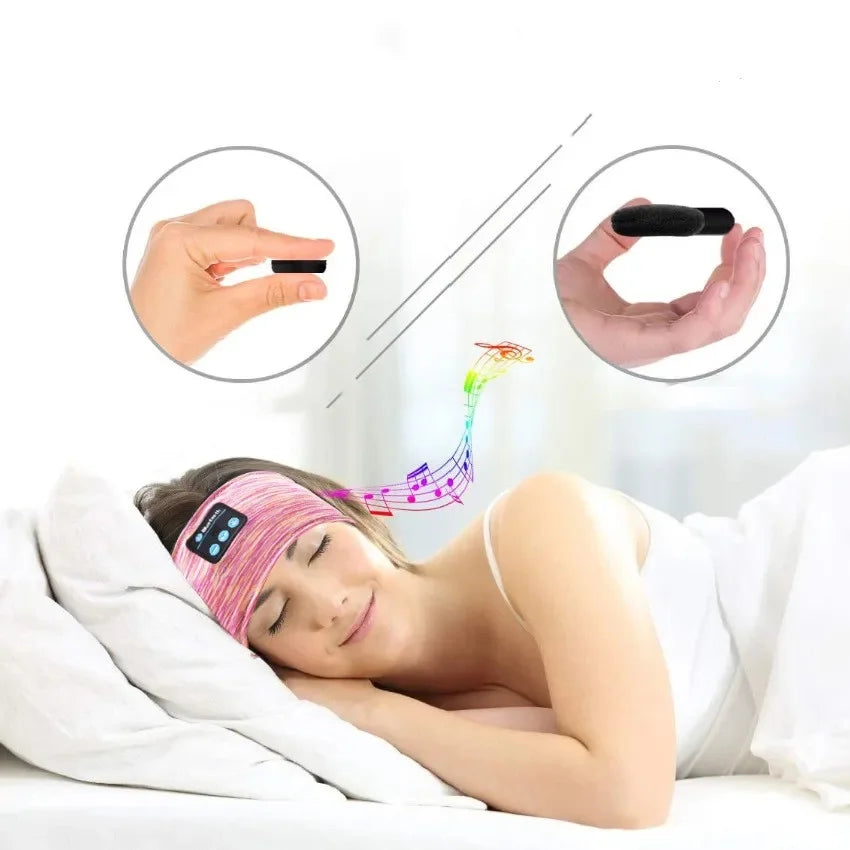 Wireless Headphones Music Eye Mask Wireless Bluetooth Bluetooth Earphones Sports Running Night Sleeping Headband Elastic Headset  Dream Tech Sleep