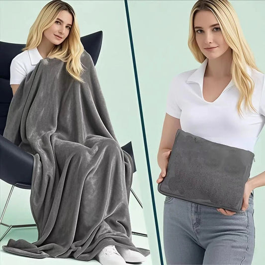 Coral Fleece Airplane Blankets Soft Warm Fluffy Multi Functional Portable Cuddle Cution Pillow 2 in 1 Travel Blankets  My Store