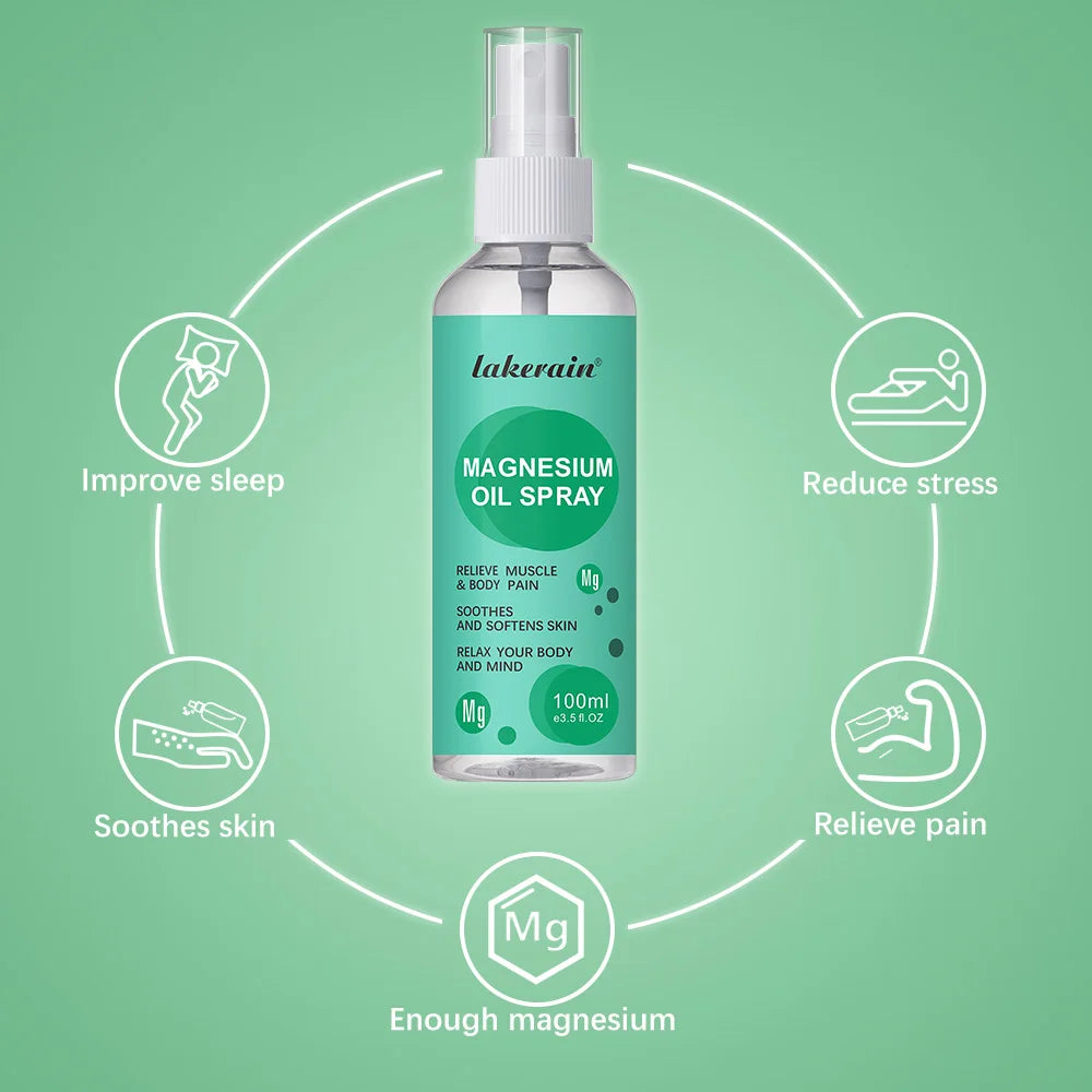 Magnesium Oil Spray | 80ml Mineral Essential Massage Oil  Dream Tech Sleep