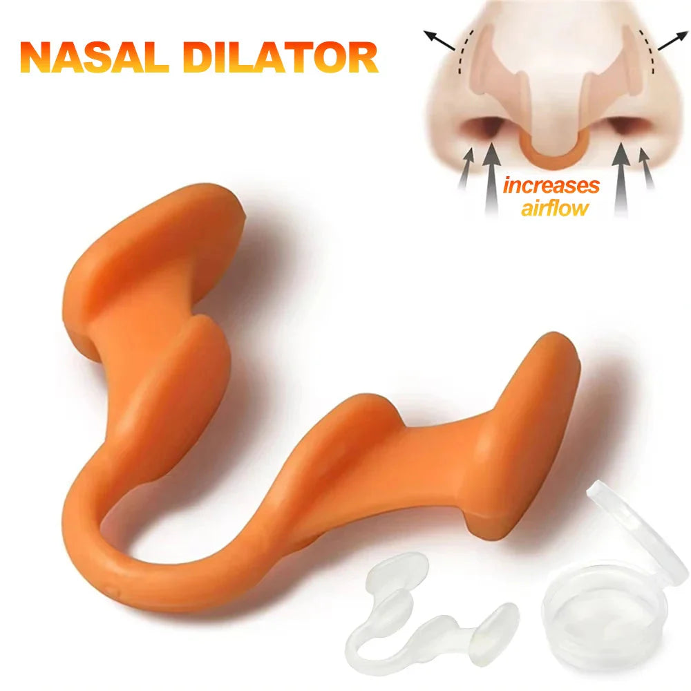 1~2Pcs Silicone Nose Clip Anti Snoring Nasal Dilator Stop Snore Aid Easy Breathe Improve Sleeping Rhinitis  Dream Tech Sleep