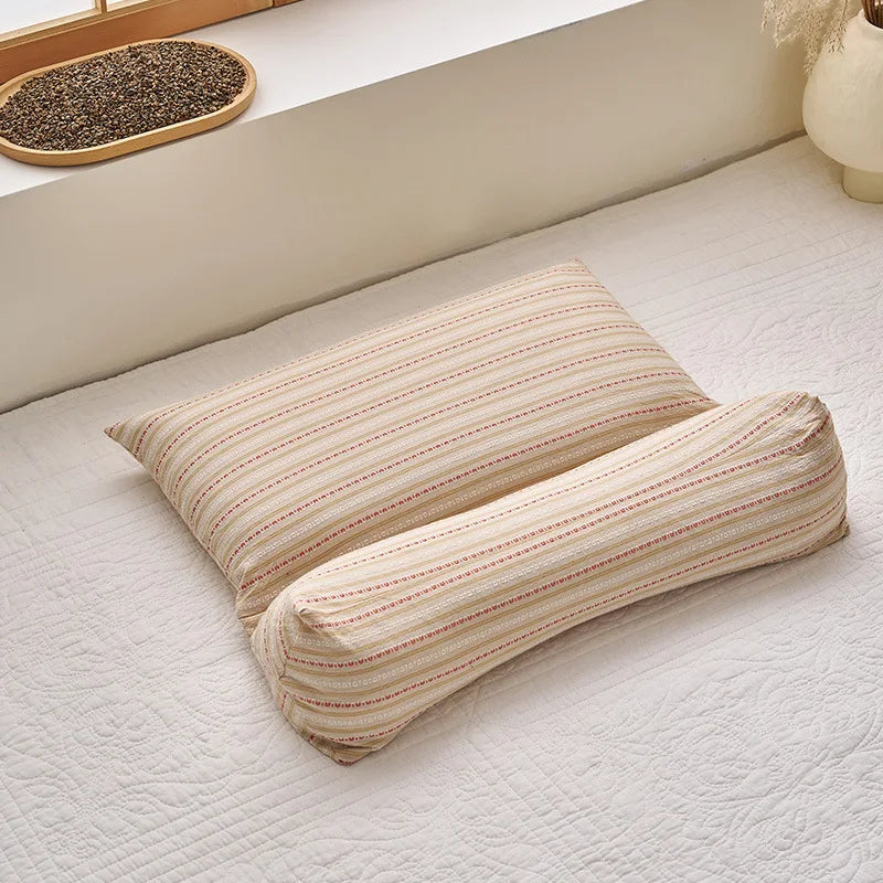 Cervical Protection Buckwheat Pillow Cotton Soft Breathable Neck Pillow Home Sleep Ergonomic Pillow Independent And Removable  My Store