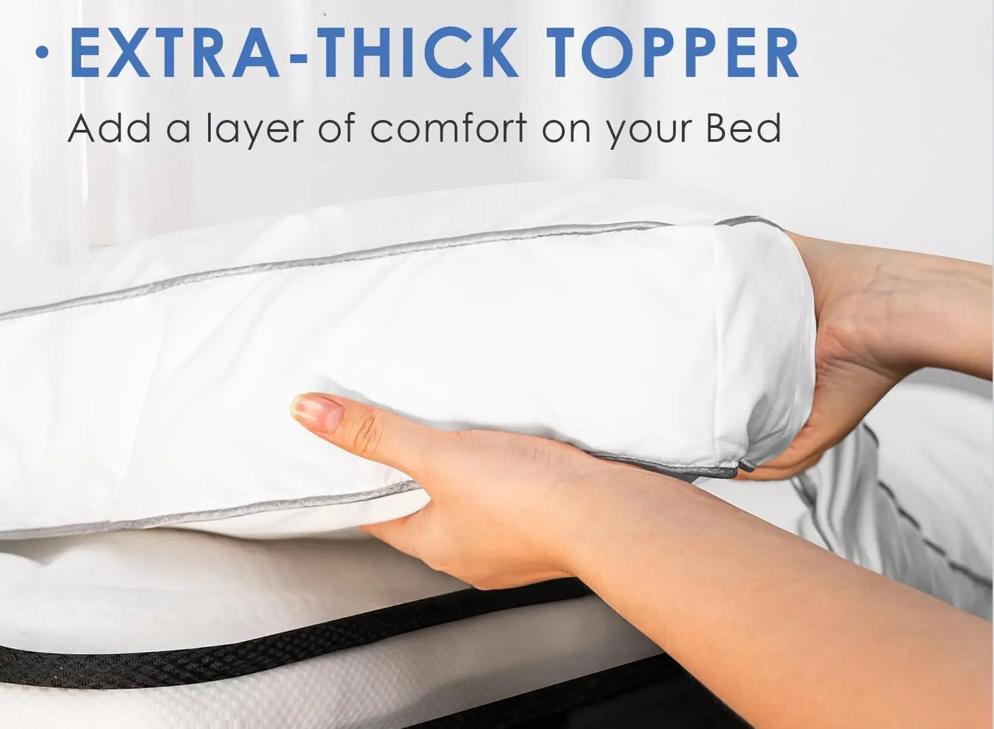 Cooling Pillow Top Mattress Topper