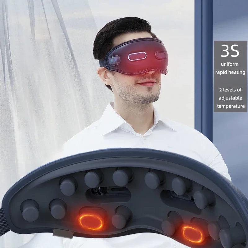 Smart Eye Massager – Rechargeable Heated Eye Massage for Better Sleep

