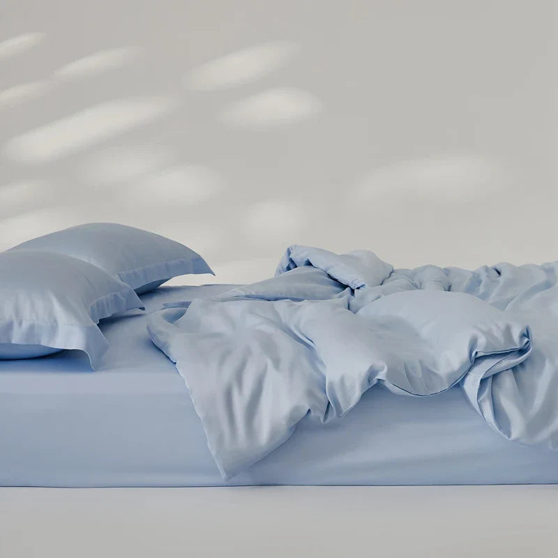 Organic Bamboo Summer Bedding Set | Luxury Bed Sheets Queen, King Size  Dream Tech Sleep