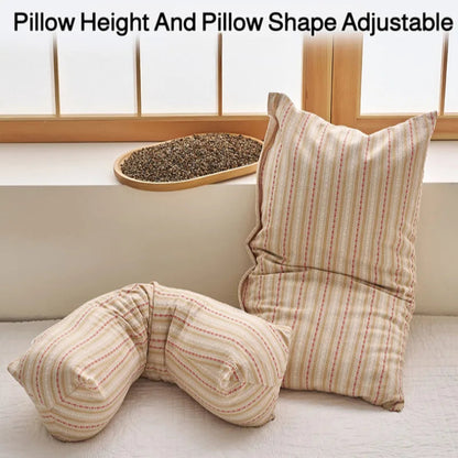 Cervical Protection Buckwheat Pillow Cotton Soft Breathable Neck Pillow Home Sleep Ergonomic Pillow Independent And Removable  My Store