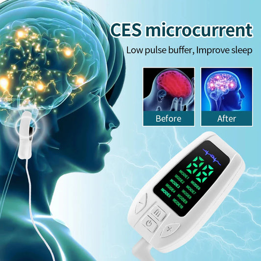 10 Modes Sleep Aid Device Microcurrent CES Sleeping Instrument Insomnia Anxiety Depression Machine Fast Sleeping Health Care  Dream Tech Sleep