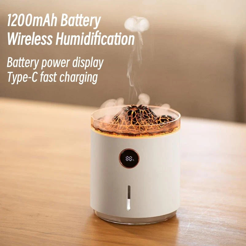 Volcano Flame Essential Oil Aroma Diffuser 350ML  Dream Tech Sleep