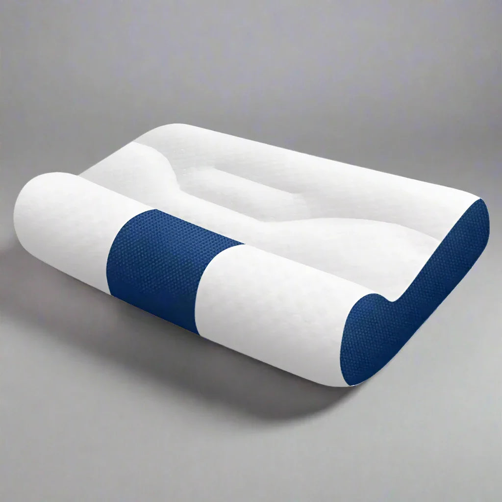 Ergonomic Goose Down Pillow with Memory Foam for Cervical Support  Dream Tech Sleep