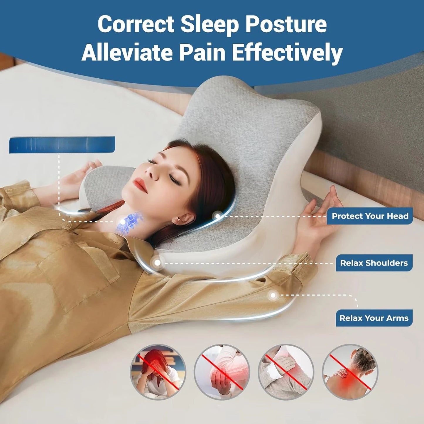 Reading Pillow for Bed, Lying, Leaning and Prone, Ergonomic Memory Foam Bed Wedge Pillow for Chin & Back Support Pillows  My Store