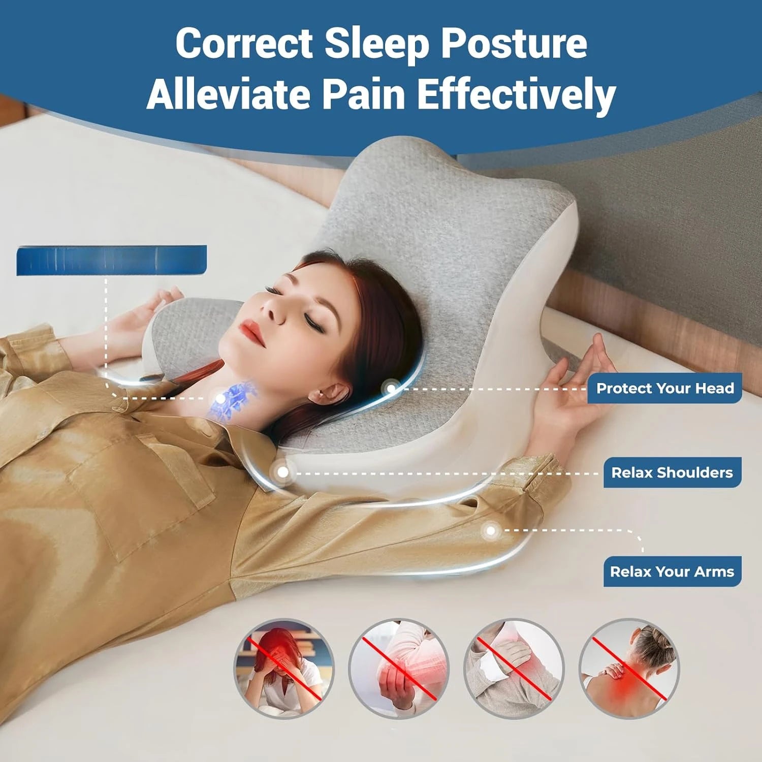 Reading Pillow for Bed, Lying, Leaning and Prone, Ergonomic Memory Foam Bed Wedge Pillow for Chin & Back Support Pillows  My Store