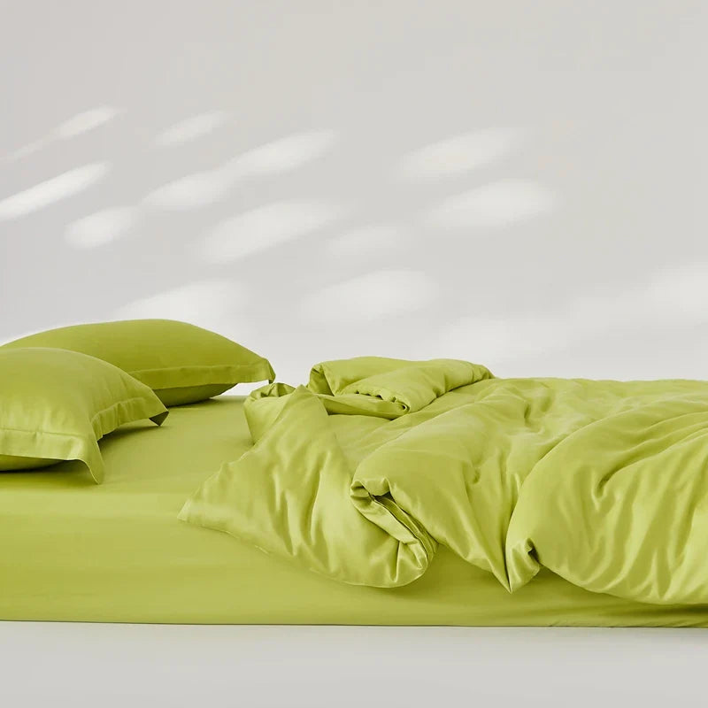 Organic Bamboo Summer Bedding Set | Luxury Bed Sheets Queen, King Size  Dream Tech Sleep