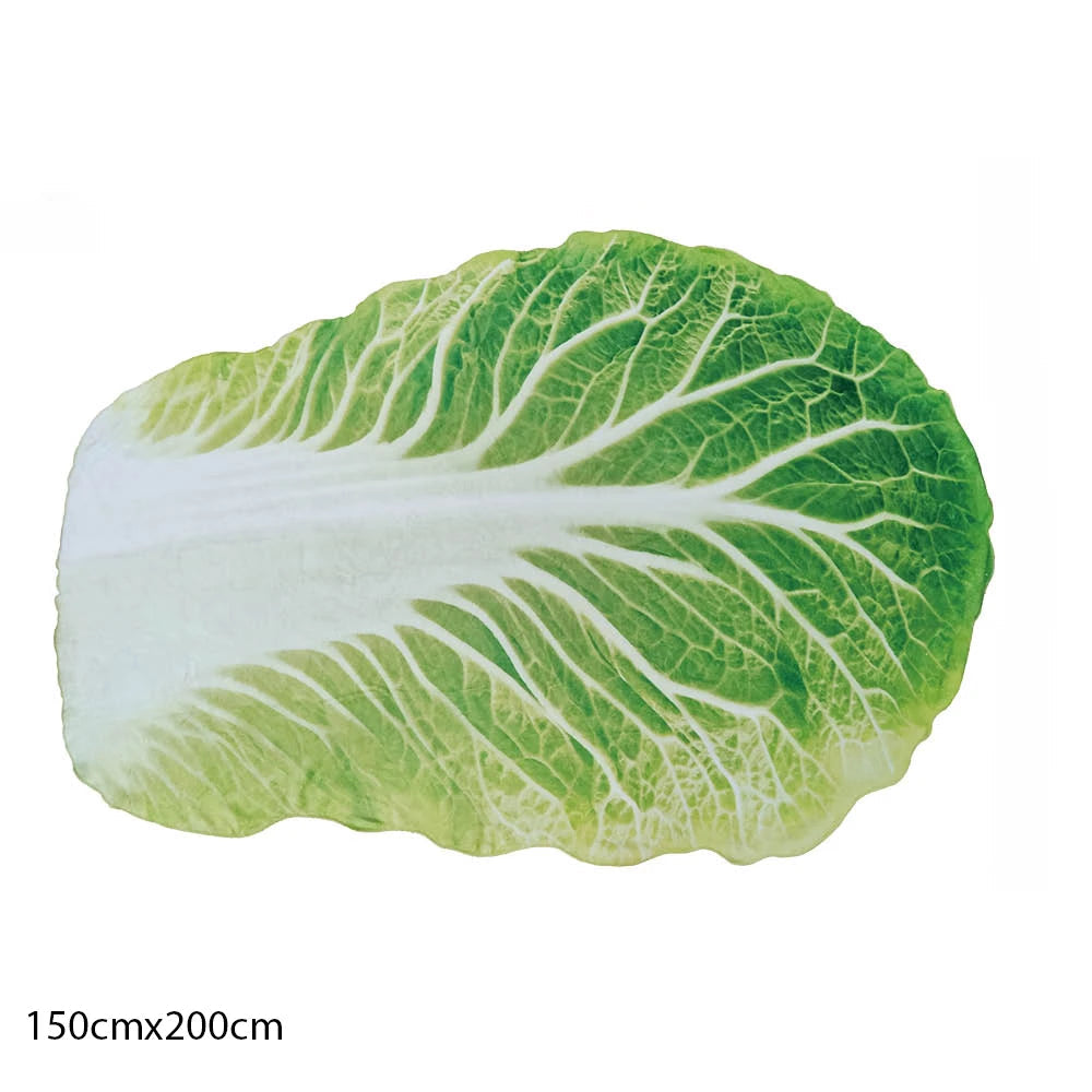 Double-Sided Flannel Creative Appearance Home Sofa Cabbage Blanket  Dream Tech Sleep