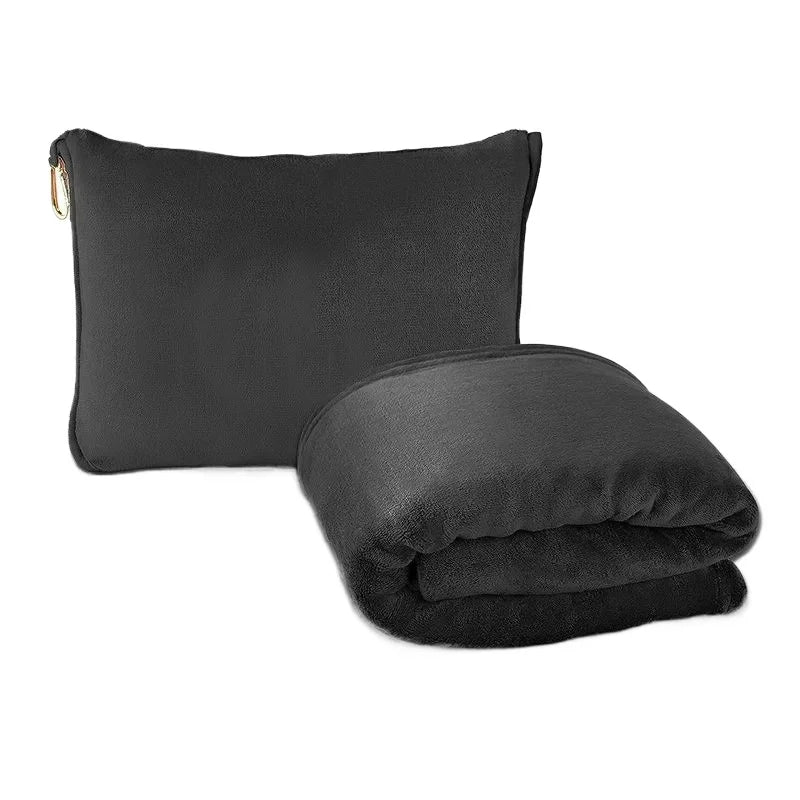 Coral Fleece Airplane Blankets Soft Warm Fluffy Multi Functional Portable Cuddle Cution Pillow 2 in 1 Travel Blankets  My Store