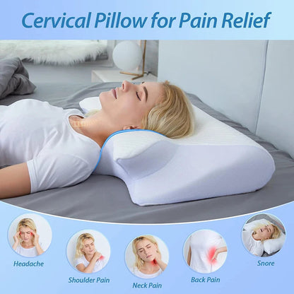 Memory Foam Cervical Pillow – Orthopedic Neck Support Pillow  My Store