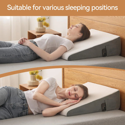 Memory Foam Wedge Pillow for Acid Reflux Relief  Dream Tech Sleep