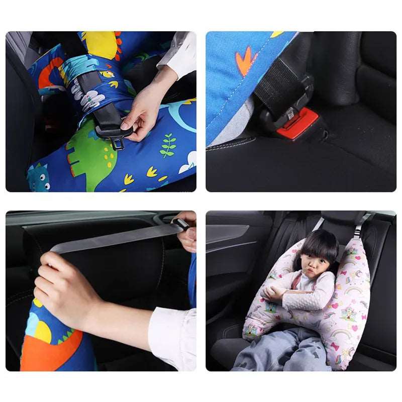 Adorable Kids Animal Travel Pillow for Comfy Journeys  Dream Tech Sleep