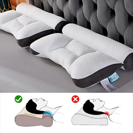 Ergonomic Orthopedic Pillow for Neck and Spine Support  Dream Tech Sleep