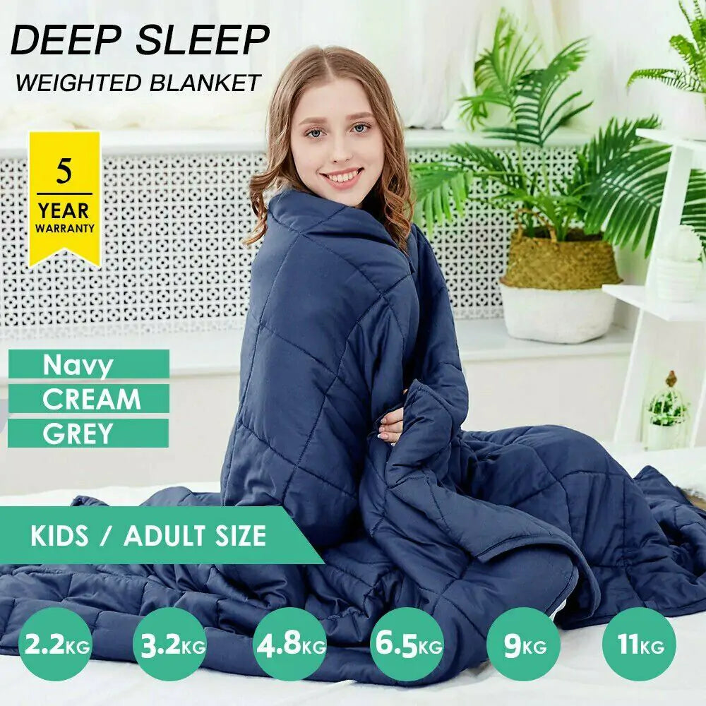 Weighted Blanket Adult Full Queen Size  Dream Tech Sleep