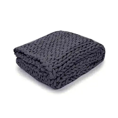 Zen Weighted Knitted Blanket for Calming and Relaxation  Dream Tech Sleep
