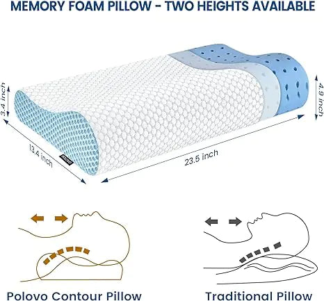 Neck Support Orthopedic Bed Pillow for Pain Relief and Better Sleep  Dream Tech Sleep