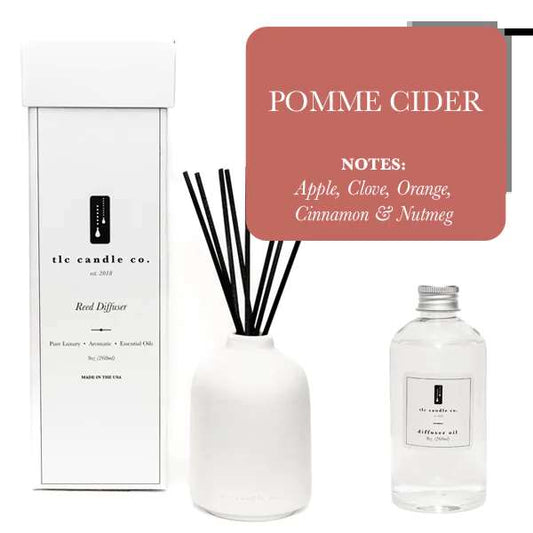 Cozy Autumn Reed Diffuser - Pomme Cider Scent  Dream Tech Sleep