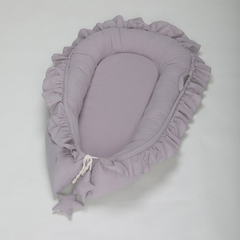 Lace Cotton Baby Bionic Bed - Portable Newborn Crib  Dream Tech Sleep