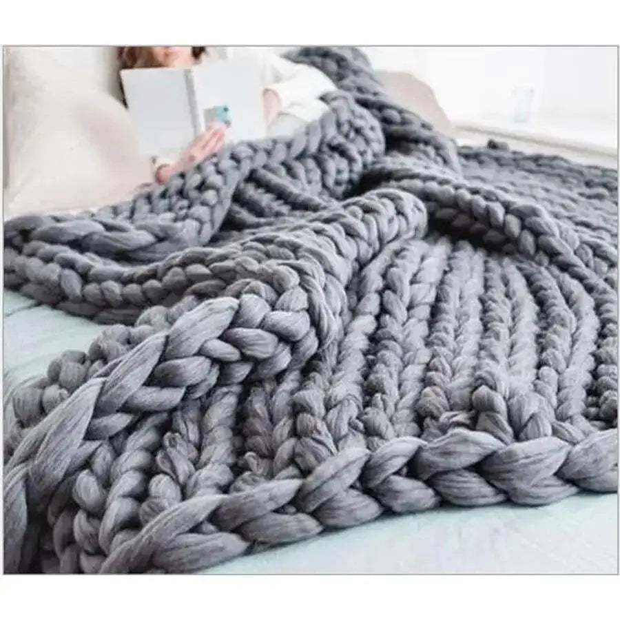 Zen Weighted Knitted Blanket for Calming and Relaxation  Dream Tech Sleep