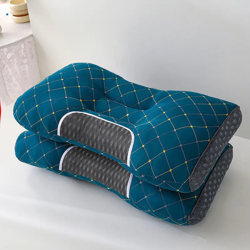 3D Knitted Cotton Massage Pillow – Soft, Breathable Neck Support Cushion  My Store