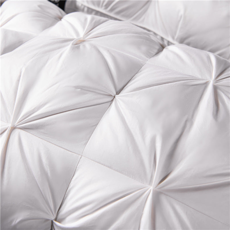 White Goose Down Pillow - Cotton Cover for Dormitory & Home  Dream Tech Sleep