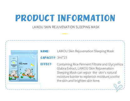 Clean Sleep Facial Mask Sheet  Dream Tech Sleep