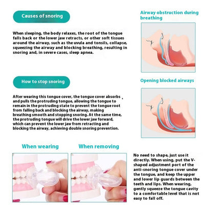 Anti-snoring Device Tongue Case Silicone Anti-snoring Respirator Sleeping Aid Instrument Resistance  My Store