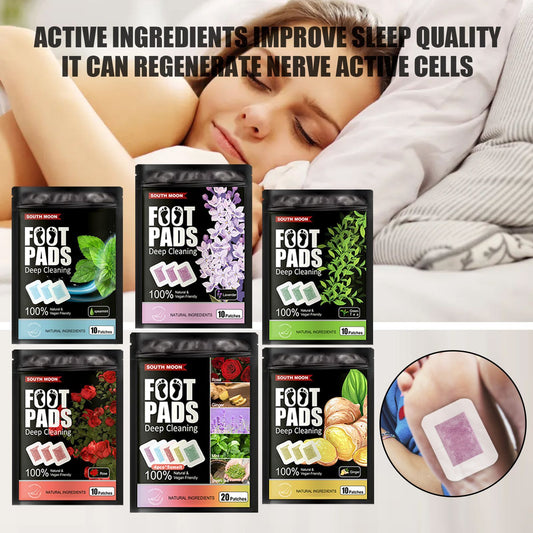 Natural Plant Foot Patch - Stress Relief & Sleep Aid Detox Pads  Dream Tech Sleep