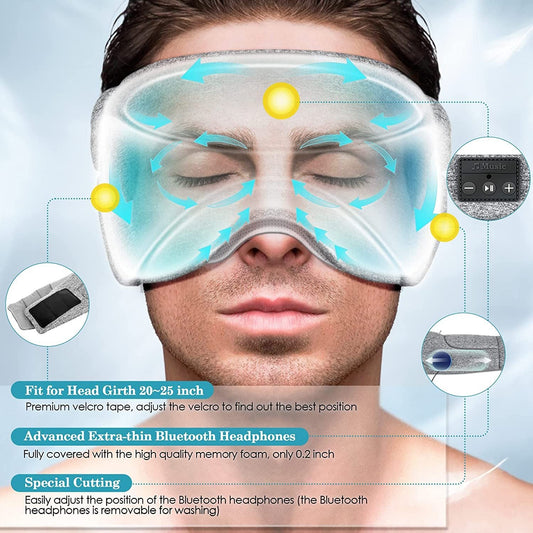White Noise Bluetooth Sleep Eye Mask  Dream Tech Sleep