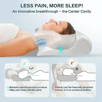 Ergonomic Memory Foam Pillow  Dream Tech Sleep