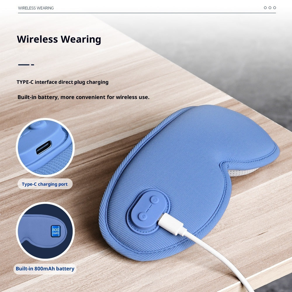 3d Eye Mask Massage Hot Compress Dual-use Steam Eye Shield Thickened Eye Socket Sleep Shading Relieve Fatigue  My Store