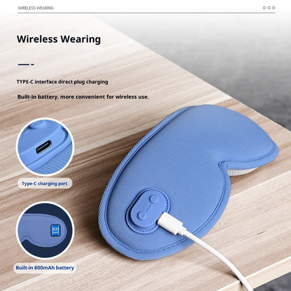3d Eye Mask Massage Hot Compress Dual-use Steam Eye Shield Thickened Eye Socket Sleep Shading Relieve Fatigue  My Store